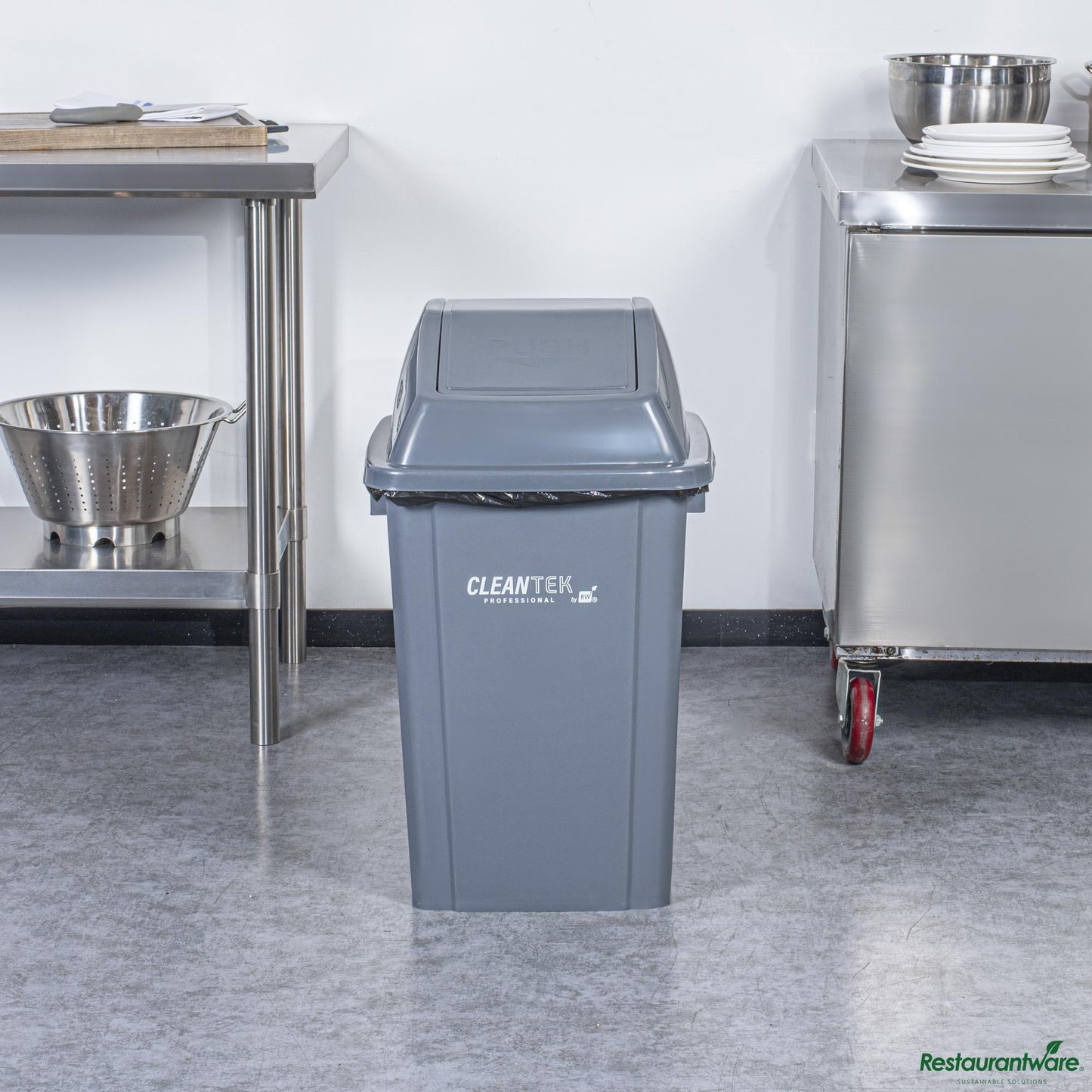 Wholesale Restaurantware Gray Dome Top Lid - with Swing Door - 16.1" X 16.3" X 7.1"- Bulk