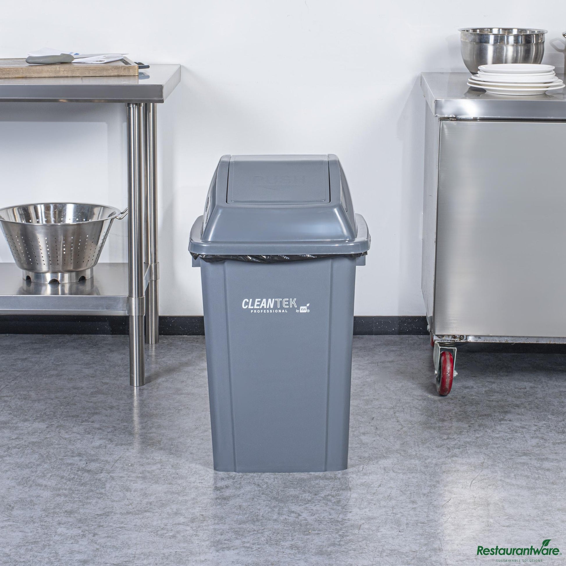Wholesale Restaurantware Gray Dome Top Lid - with Swing Door - 16.1" X 16.3" X 7.1"- Bulk