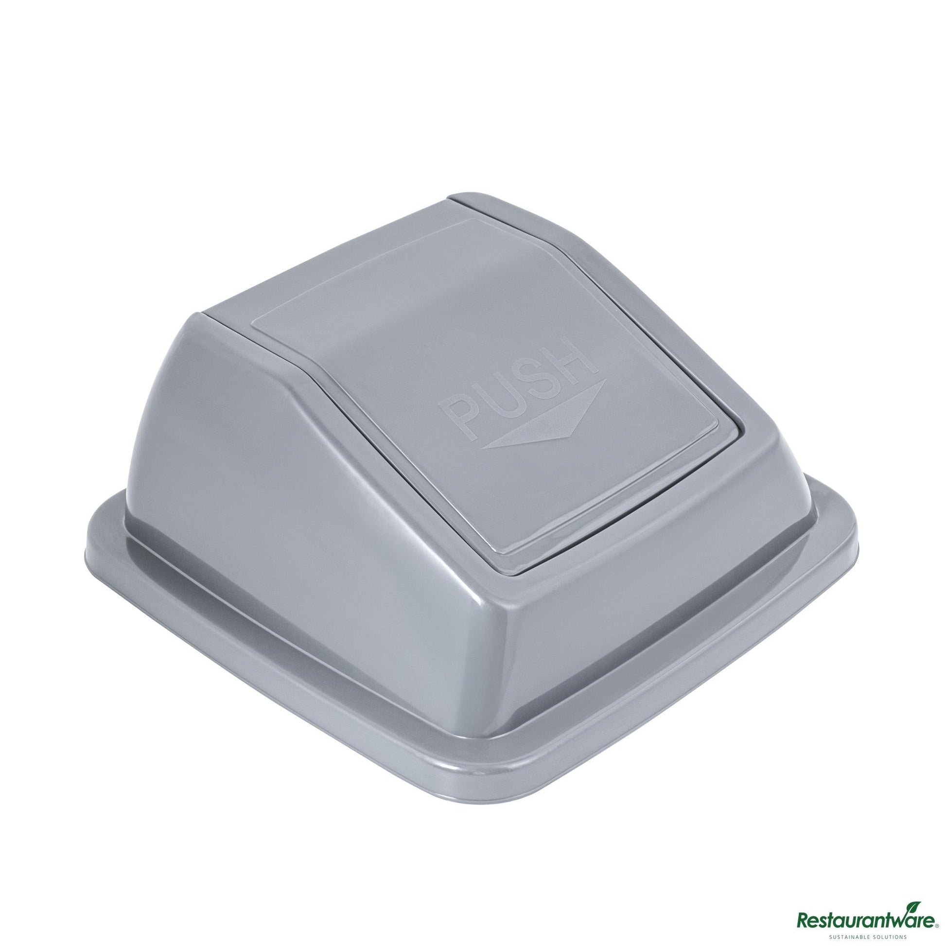 Wholesale Restaurantware Gray Dome Top Lid - with Swing Door - 16.1" X 16.3" X 7.1"- Bulk