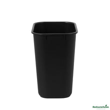 Wholesale Restaurantware 13 Qt / 3 Gal Rectangle Black Wastebasket / Trash Can - 11.7" X 7.9" X 12"- Bulk