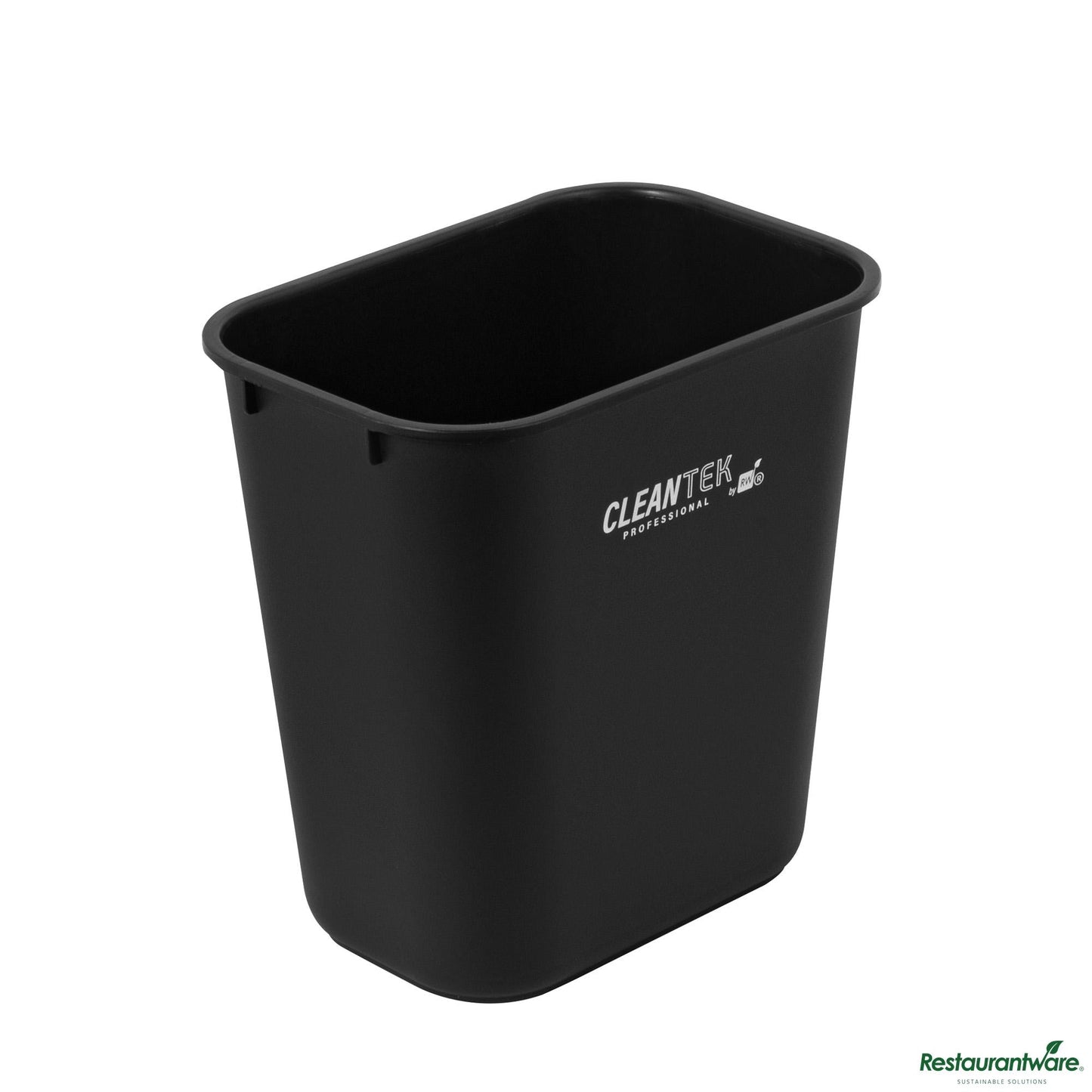 Wholesale Restaurantware 13 Qt / 3 Gal Rectangle Black Wastebasket / Trash Can - 11.7" X 7.9" X 12"- Bulk