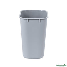 Wholesale Restaurantware 13 Qt / 3 Gal Rectangle Gray Wastebasket / Trash Can - 11.7" X 7.9" X 12"- Bulk