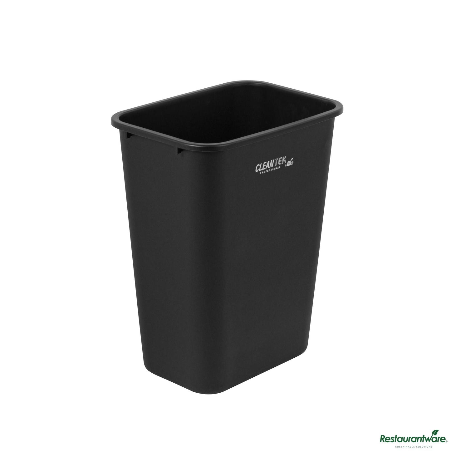 Wholesale Restaurantware 7 Qt / 1.75 Gal Rectangle Black Wastebasket / Trash Can - 10.1" X 6.3" X 10.2"- Bulk