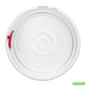 Wholesale Restaurantware Met Lux Round White Plastic Screw Top Lid - for 3.5 & 5 Gal Pail, Tamper-Evident, Un Rated - 11 1/4" X 11 1/4" X 2 1/2" - 1 Count Box- Bulk