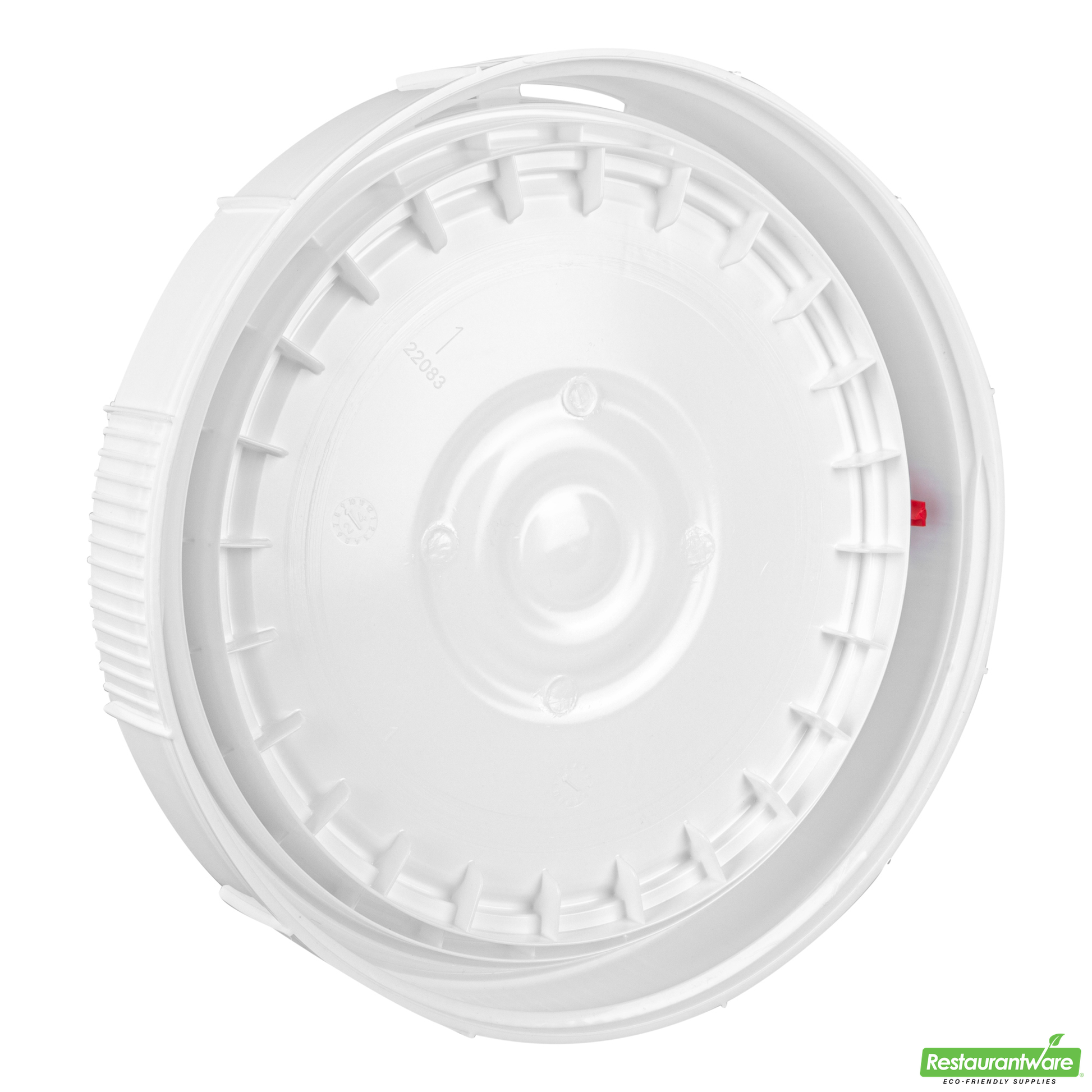 Wholesale Restaurantware Met Lux Round White Plastic Screw Top Lid - for 3.5 & 5 Gal Pail, Tamper-Evident, Un Rated - 11 1/4" X 11 1/4" X 2 1/2" - 1 Count Box- Bulk