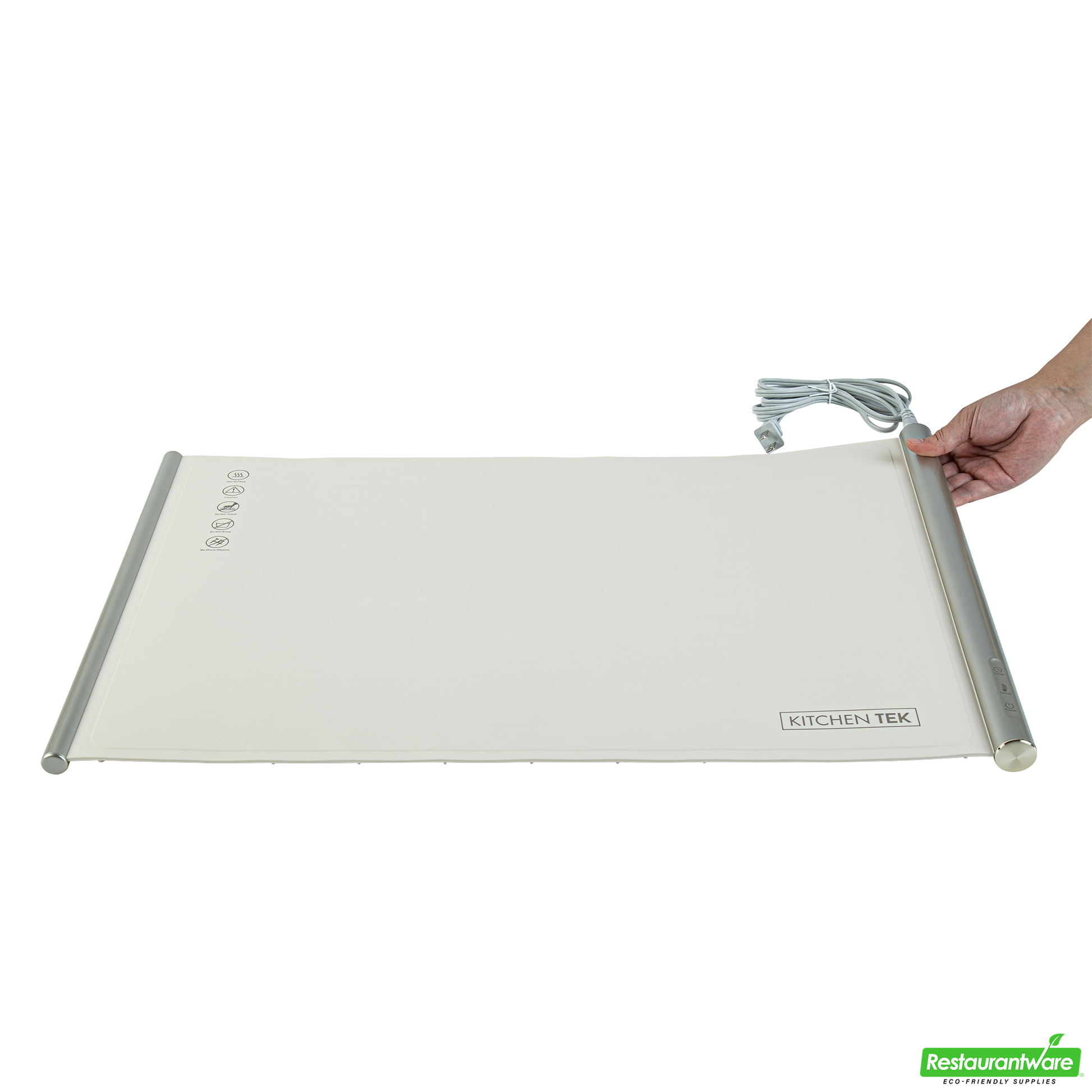 Wholesale Restaurantware Kitchen Tek Beige Silicone Food Warmer Mat - 120v, Adjustable Temperature, Roll up - 26 1/4" X 16 3/4" X 1" - 1 Count Box- Bulk
