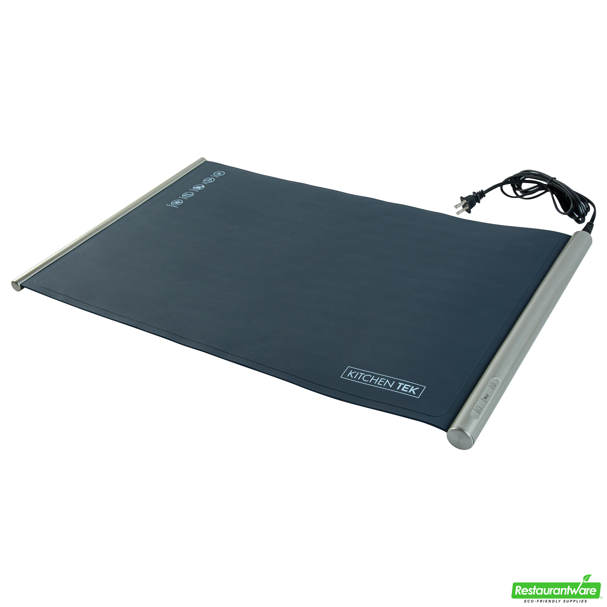 Wholesale Restaurantware Kitchen Tek Dark Blue Silicone Food Warmer Mat - 120v, Adjustable Temperature, Roll up - 26 1/4" X 16 3/4" X 1" - 1 Count Box- Bulk