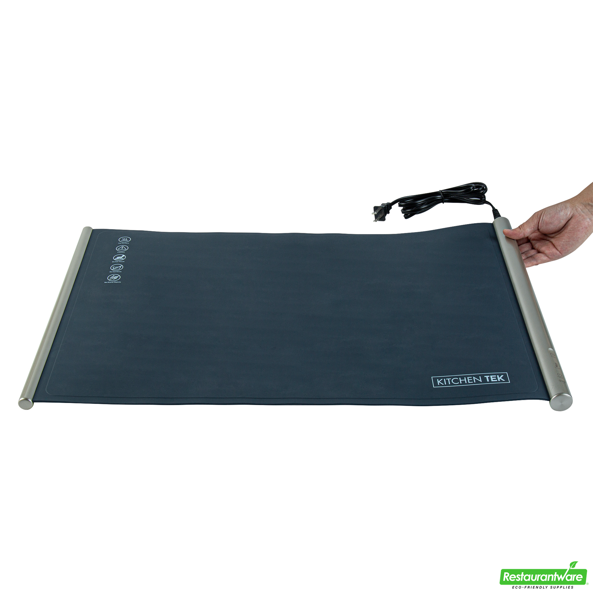 Wholesale Restaurantware Kitchen Tek Dark Blue Silicone Food Warmer Mat - 120v, Adjustable Temperature, Roll up - 26 1/4" X 16 3/4" X 1" - 1 Count Box- Bulk