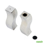 Wholesale Restaurantware 2 Oz Sliver Stainless Steel Wavy Salt and Pepper Shaker Set - 1" X 1" X 3 3/4" - 1 Count Box- Bulk