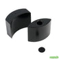 Wholesale Restaurantware 4 Oz Black Stainless Steel Embracing Salt and Pepper Shaker Set - 2.3 oz/2.1 Oz - 2 1/2" X 2" X 1 3/4" - 1 Count Box- Bulk