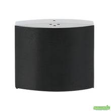Wholesale Restaurantware 4 Oz Black Stainless Steel Embracing Salt and Pepper Shaker Set - 2.3 oz/2.1 Oz - 2 1/2" X 2" X 1 3/4" - 1 Count Box- Bulk