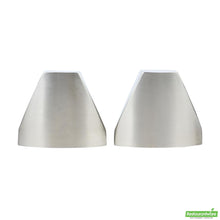 Wholesale Restaurantware 3 Oz Silver Stainless Steel Wedge Salt and Pepper Shaker Set - 3 1/4" X 1" X 2 3/4"- Bulk