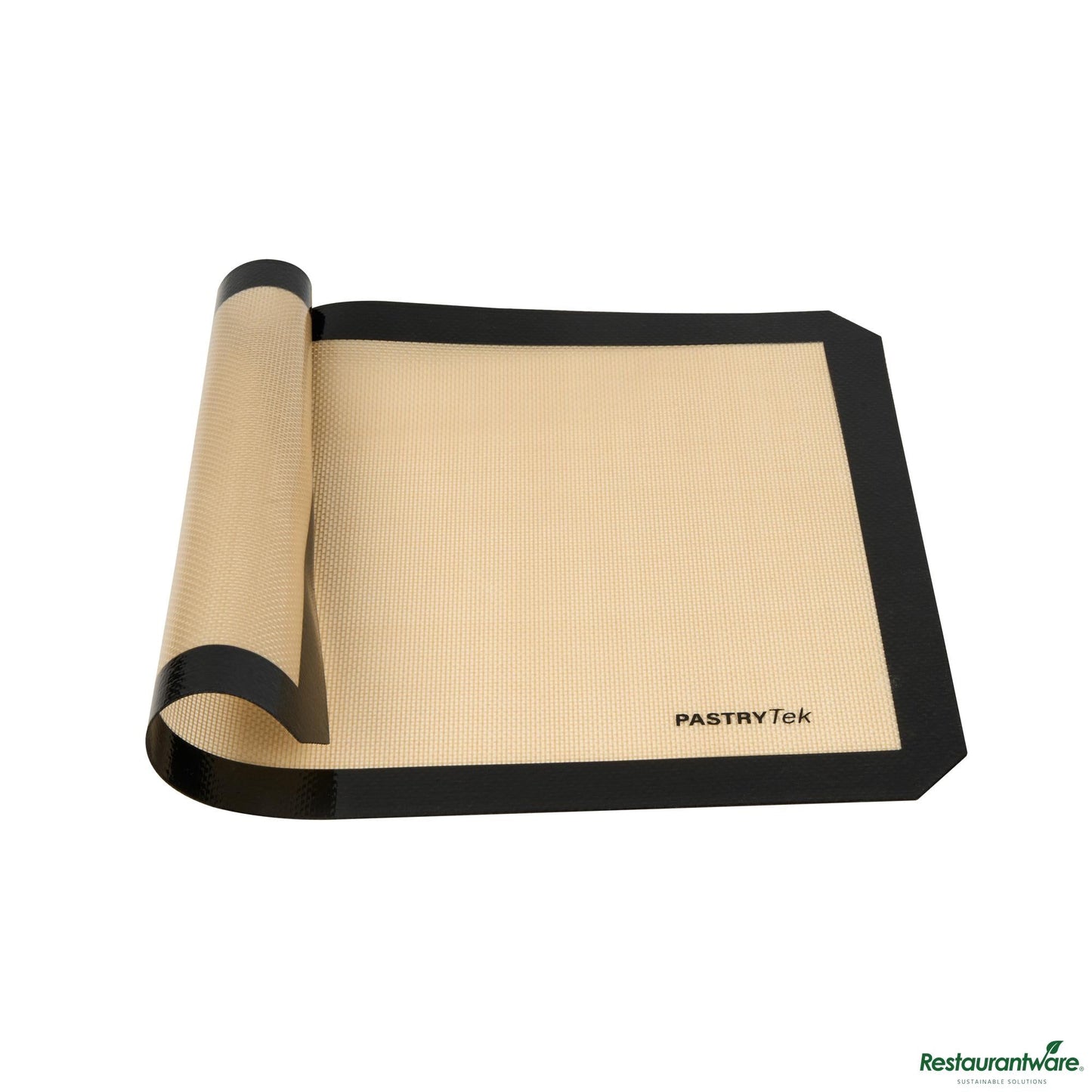 Wholesale Restaurantware Rectangle Tan and Black Silicone Half Size Baking Mat - Ultra Durable - 11.8" X 15.7" X 0.03"- Bulk