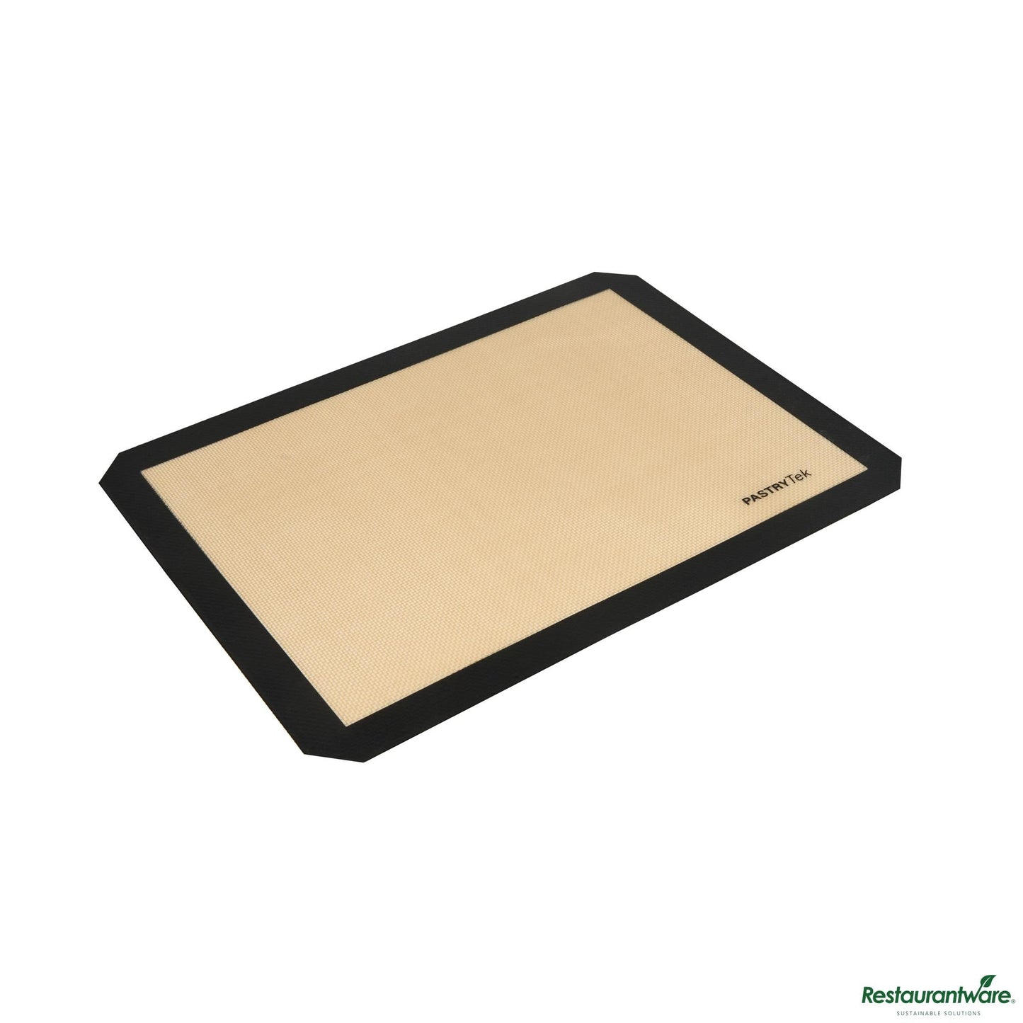 Wholesale Restaurantware Rectangle Tan and Black Silicone Half Size Baking Mat - Ultra Durable - 11.8" X 15.7" X 0.03"- Bulk