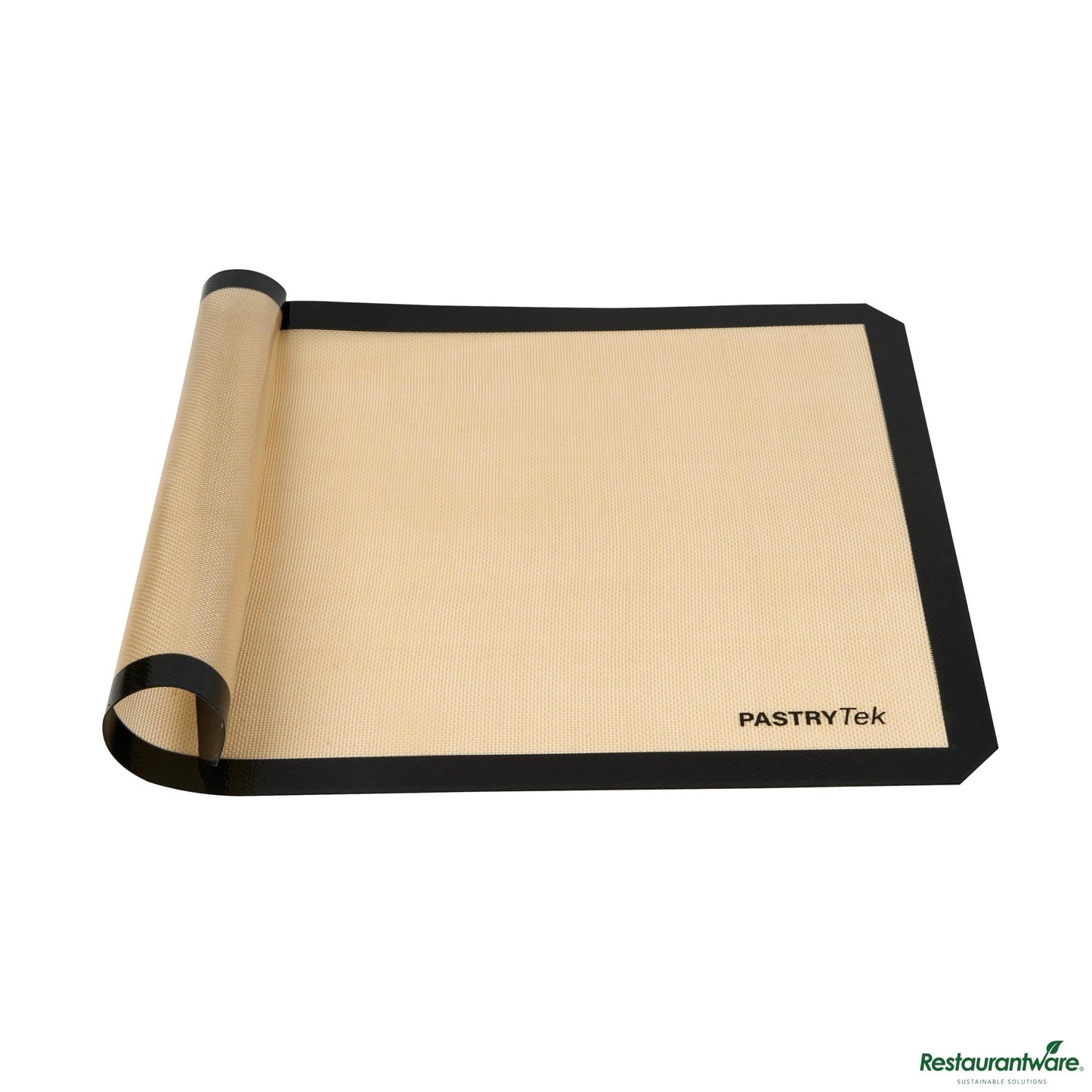 Wholesale Restaurantware Rectangle Tan and Black Silicone Full Size Baking Mat - Ultra Durable - 15.7" X 23.6" X 0.03"- Bulk