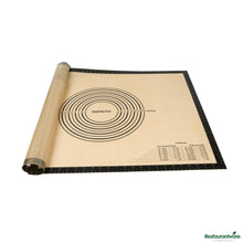 Wholesale Restaurantware Rectangle Tan and Black Silicone Extra Large Baking Mat - 23.6" X 31.5" X 0.03"- Bulk
