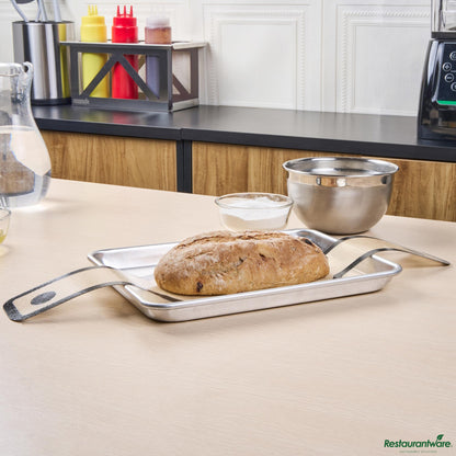 Wholesale Restaurantware Oval Tan and Black Fiberglass Bread Sling -for Dutch Oven,long Handle - 23.5" X 6" X 0.03"- Bulk