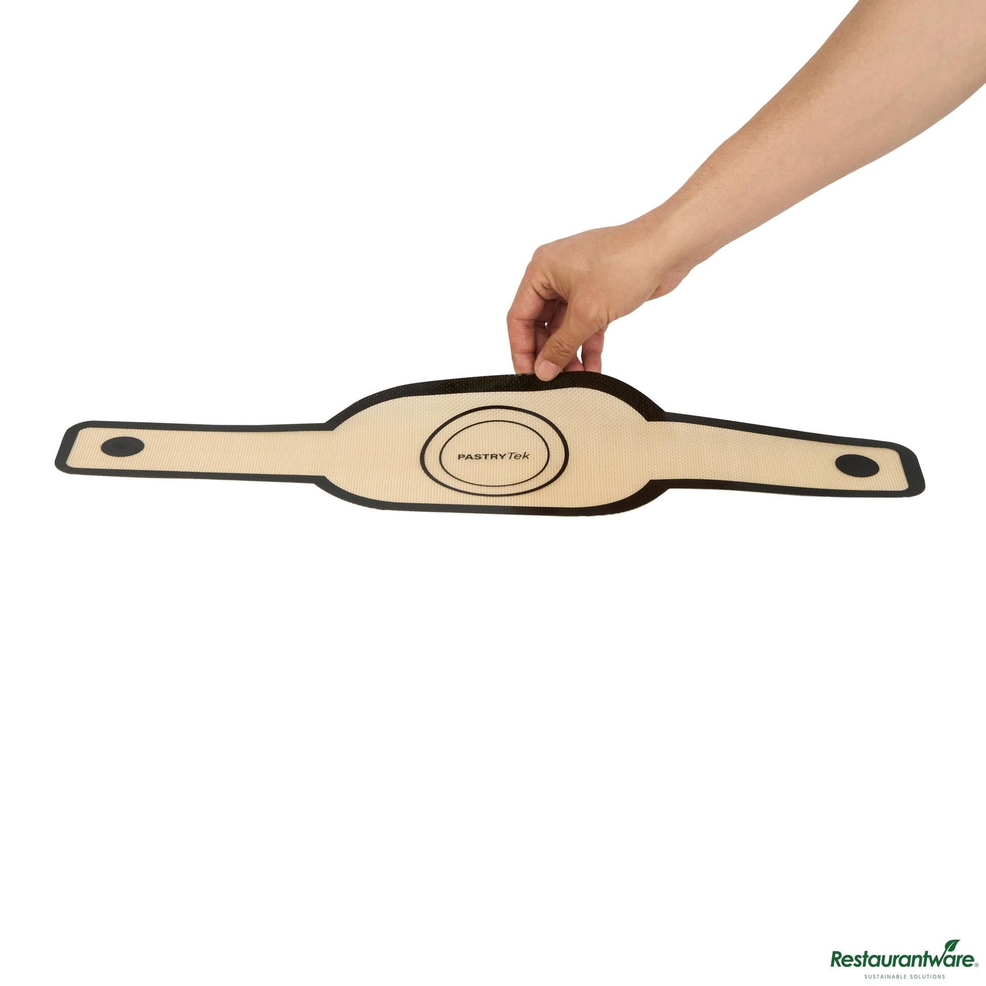 Wholesale Restaurantware Oval Tan and Black Fiberglass Bread Sling -for Dutch Oven,long Handle - 23.5" X 6" X 0.03"- Bulk