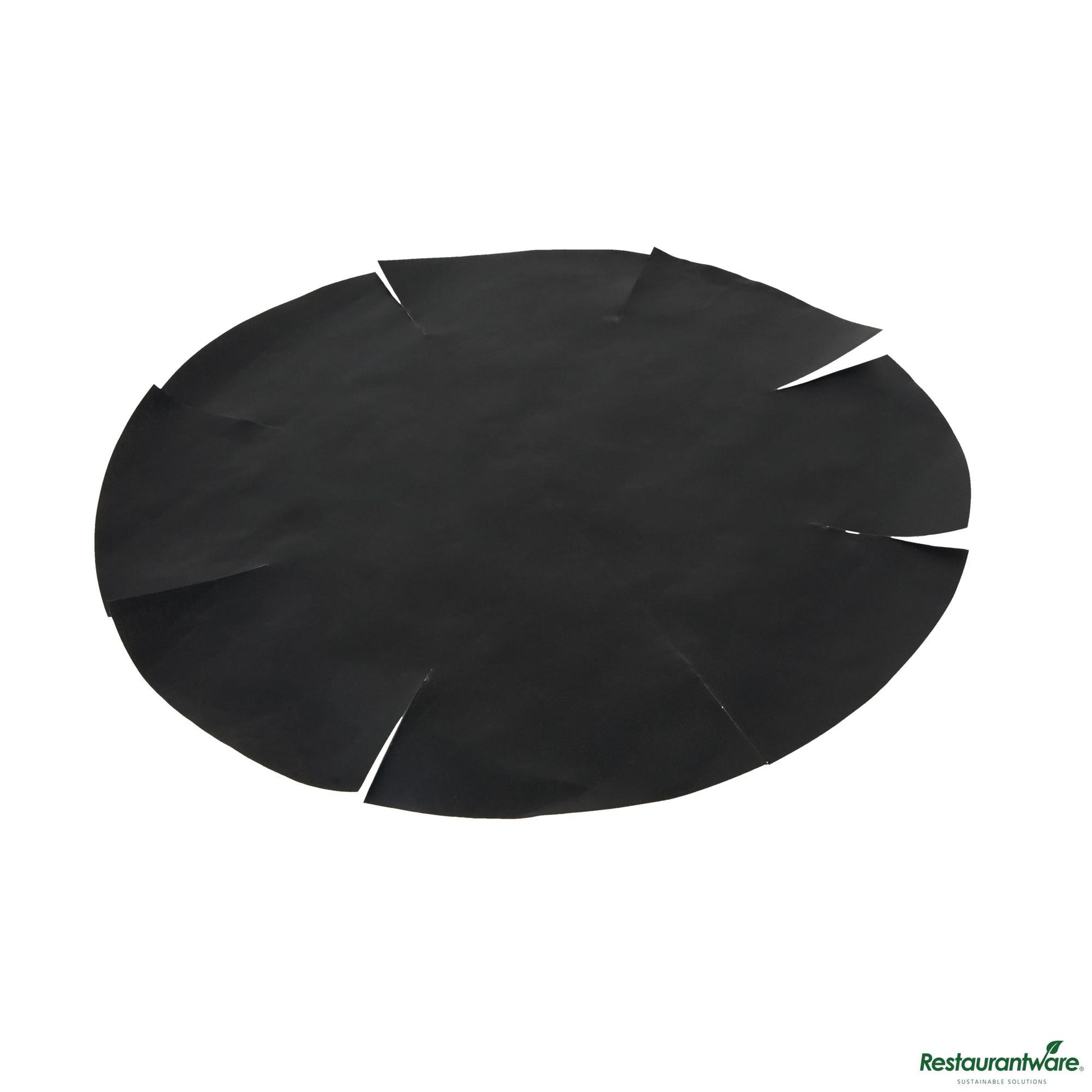 Wholesale Restaurantware Round Black Fiberglass Cake Tin Liner - 9.4" X 9.4" X 0.004"- Bulk