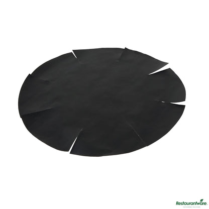 Wholesale Restaurantware Round Black Fiberglass Cake Tin Liner - 9.4" X 9.4" X 0.004"- Bulk