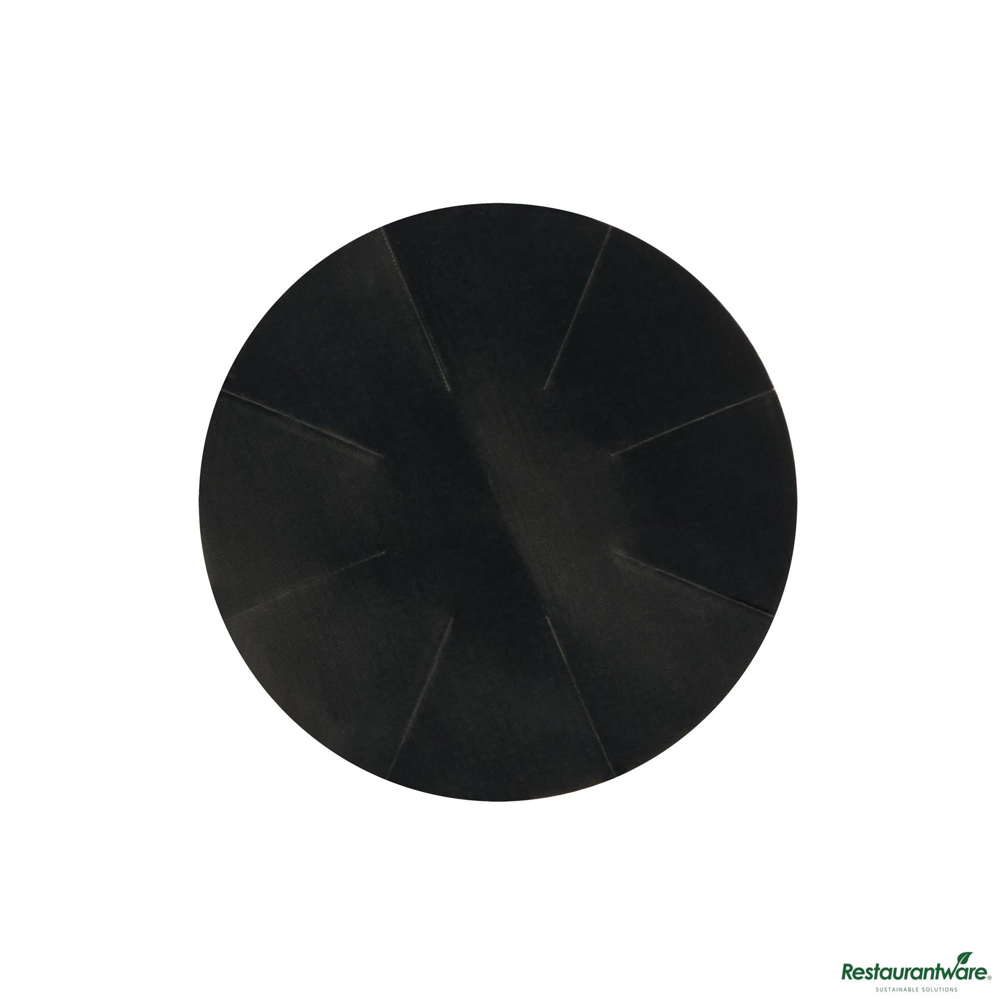 Wholesale Restaurantware Round Black Fiberglass Cupcake / Muffin Liner - Non-Stick, Foldable - 2" X 2" X 0"- Bulk
