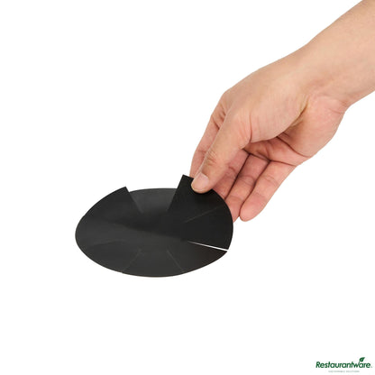 Wholesale Restaurantware Round Black Fiberglass Cupcake / Muffin Liner - Non-Stick, Foldable - 2" X 2" X 0"- Bulk