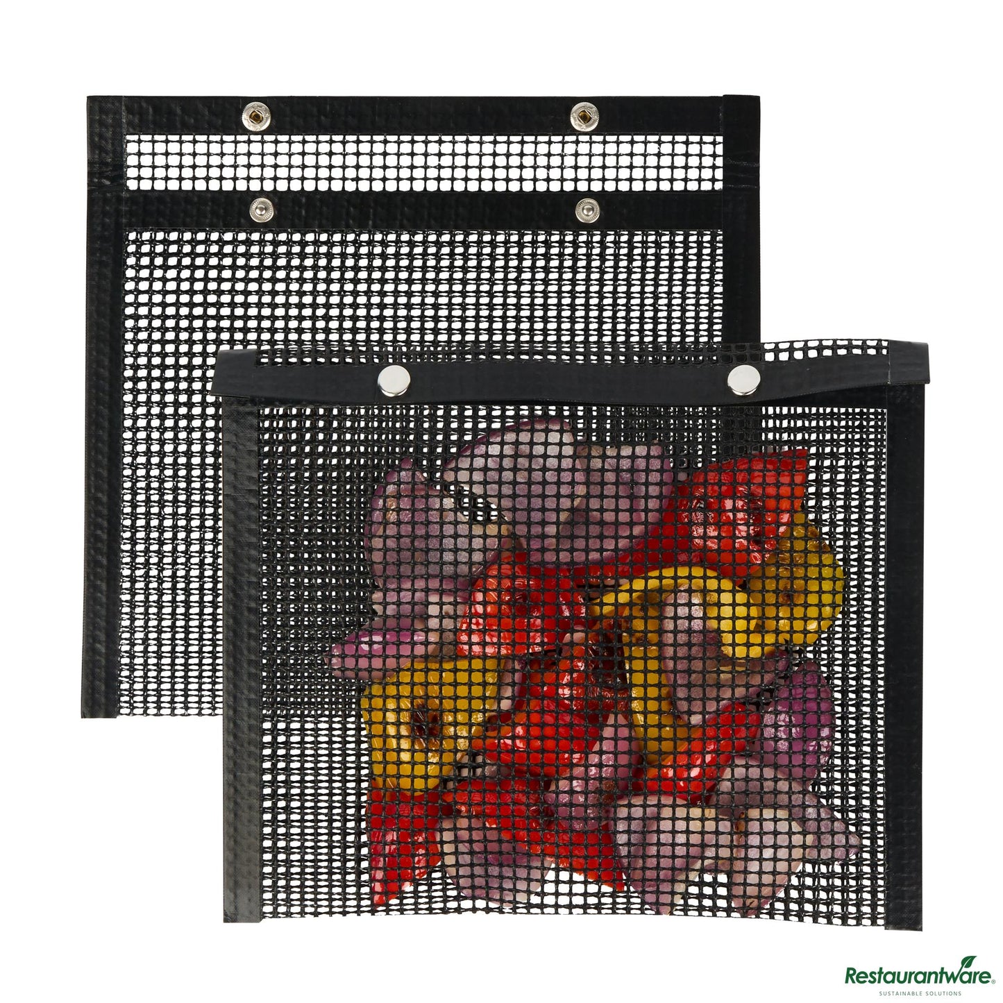 Wholesale Restaurantware Rectangle Black Ptfe Mesh Grill Bag - Non-Stick - 8.7" X 10.5" X 0.03"- Bulk