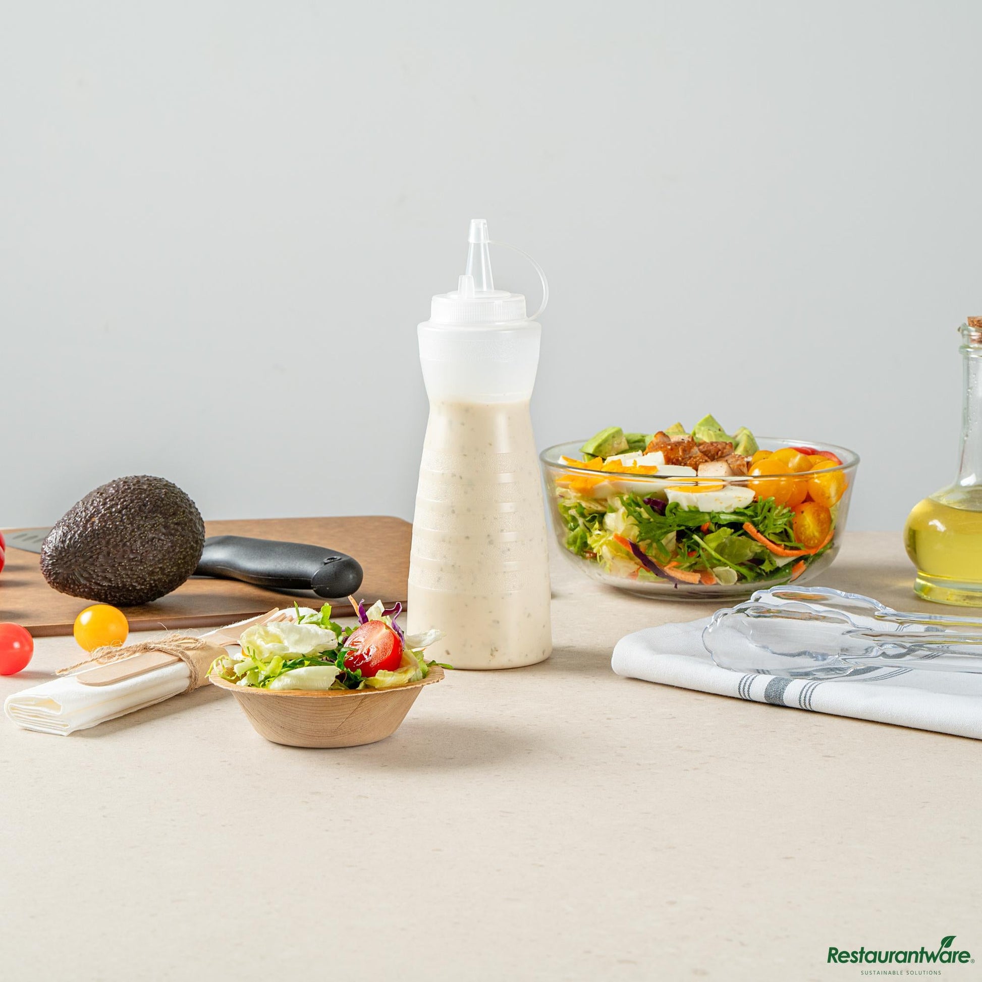 Wholesale Restaurantware 16 Oz Gourd-Shaped Clear Plastic Squeeze Bottle - with Cap, Wide Mouth - 2.8" X 2.8" X 7.9"- Bulk