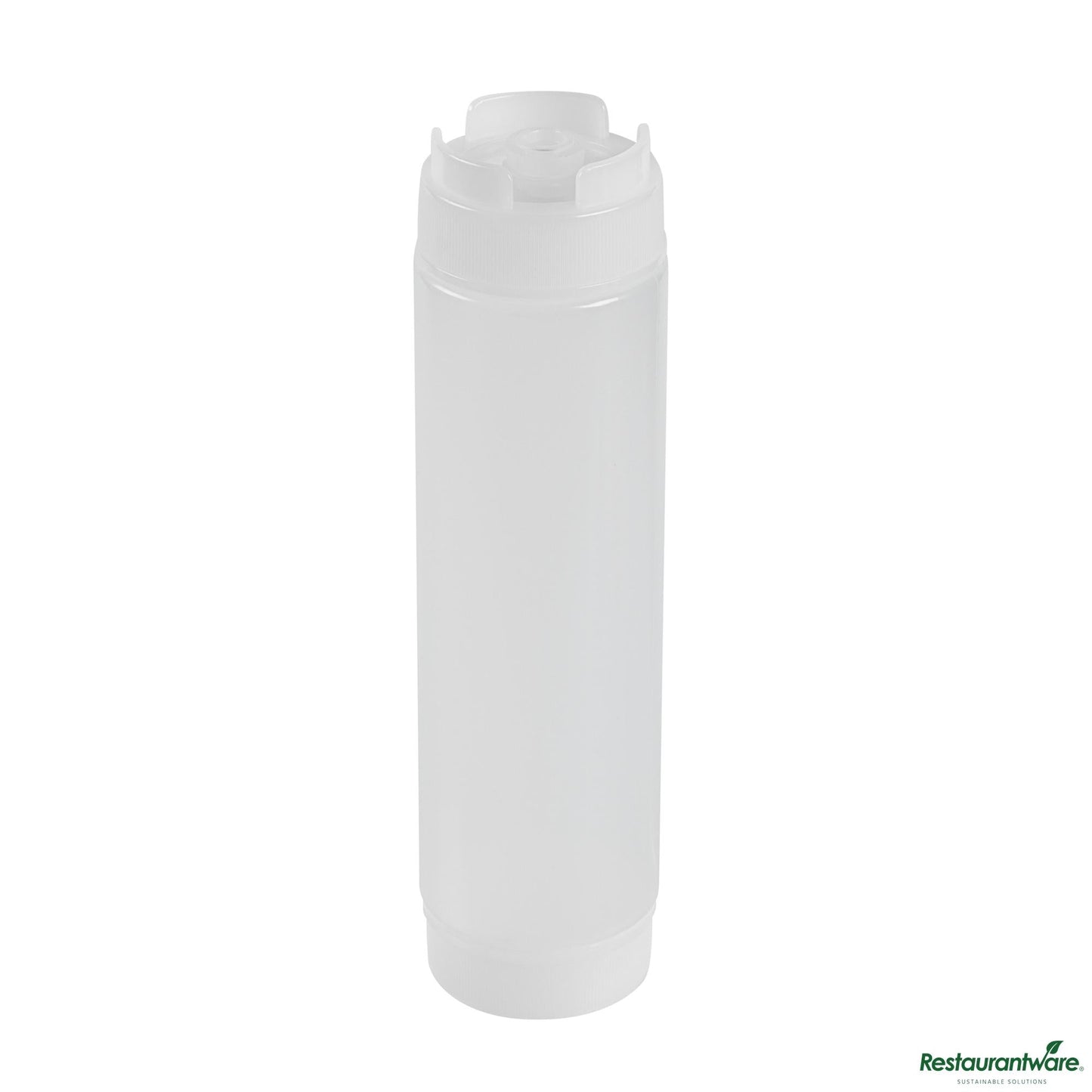 Wholesale Restaurantware 16 Oz Clear Plastic Squeeze Bottle - Inverted, Refill & Dispensing Lid - 2.3" X 2.3" X 8.9"- Bulk