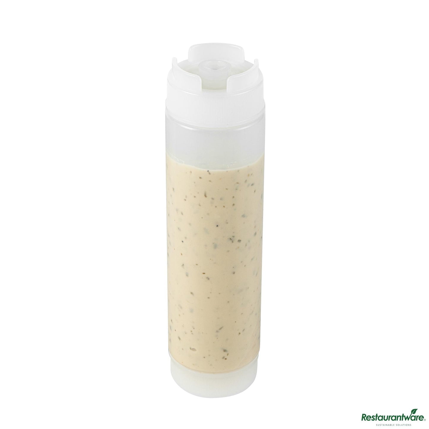 Wholesale Restaurantware 16 Oz Clear Plastic Squeeze Bottle - Inverted, Refill & Dispensing Lid - 2.3" X 2.3" X 8.9"- Bulk