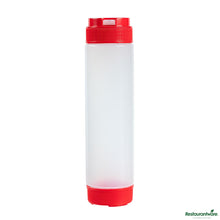 Wholesale Restaurantware 16 Oz Red Plastic Squeeze Bottle - Inverted, Refill & Dispensing Lid - 2.3" X 2.3" X 8.9"- Bulk