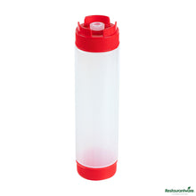 Wholesale Restaurantware 16 Oz Red Plastic Squeeze Bottle - Inverted, Refill & Dispensing Lid - 2.3" X 2.3" X 8.9"- Bulk