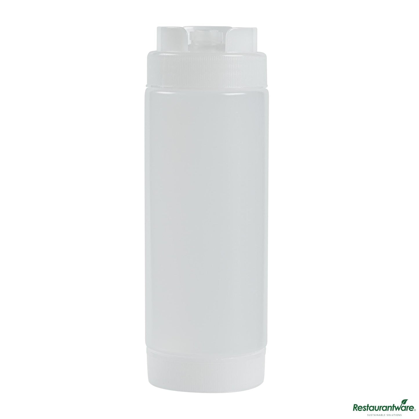Wholesale Restaurantware 20 Oz Clear Plastic Squeeze Bottle - Inverted, Refill & Dispensing Lid - 2.7" X 2.7" X 7.9"- Bulk