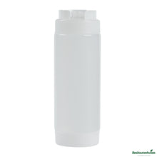 Wholesale Restaurantware 20 Oz Clear Plastic Squeeze Bottle - Inverted, Refill & Dispensing Lid - 2.7" X 2.7" X 7.9"- Bulk