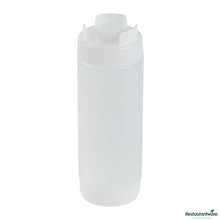 Wholesale Restaurantware 20 Oz Clear Plastic Squeeze Bottle - Inverted, Refill & Dispensing Lid - 2.7" X 2.7" X 7.9"- Bulk