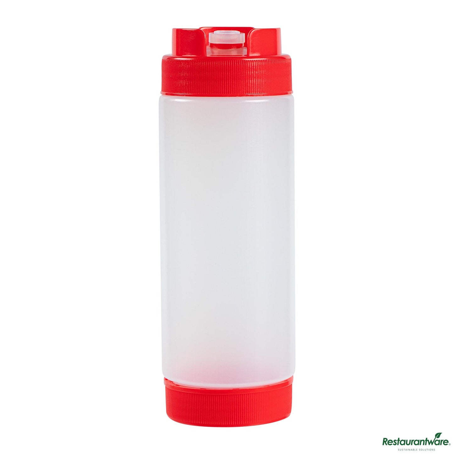 Wholesale Restaurantware 20 Oz Red Plastic Squeeze Bottle - Inverted, Refill & Dispensing Lid - 2.7" X 2.7" X 7.9"- Bulk