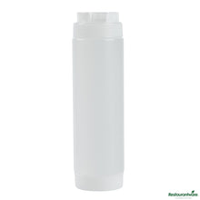 Wholesale Restaurantware 24 Oz Clear Plastic Squeeze Bottle - Inverted, Refill & Dispensing Lid - 2.7" X 2.7" X 9.3"- Bulk