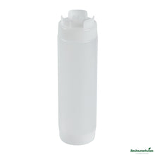 Wholesale Restaurantware 24 Oz Clear Plastic Squeeze Bottle - Inverted, Refill & Dispensing Lid - 2.7" X 2.7" X 9.3"- Bulk