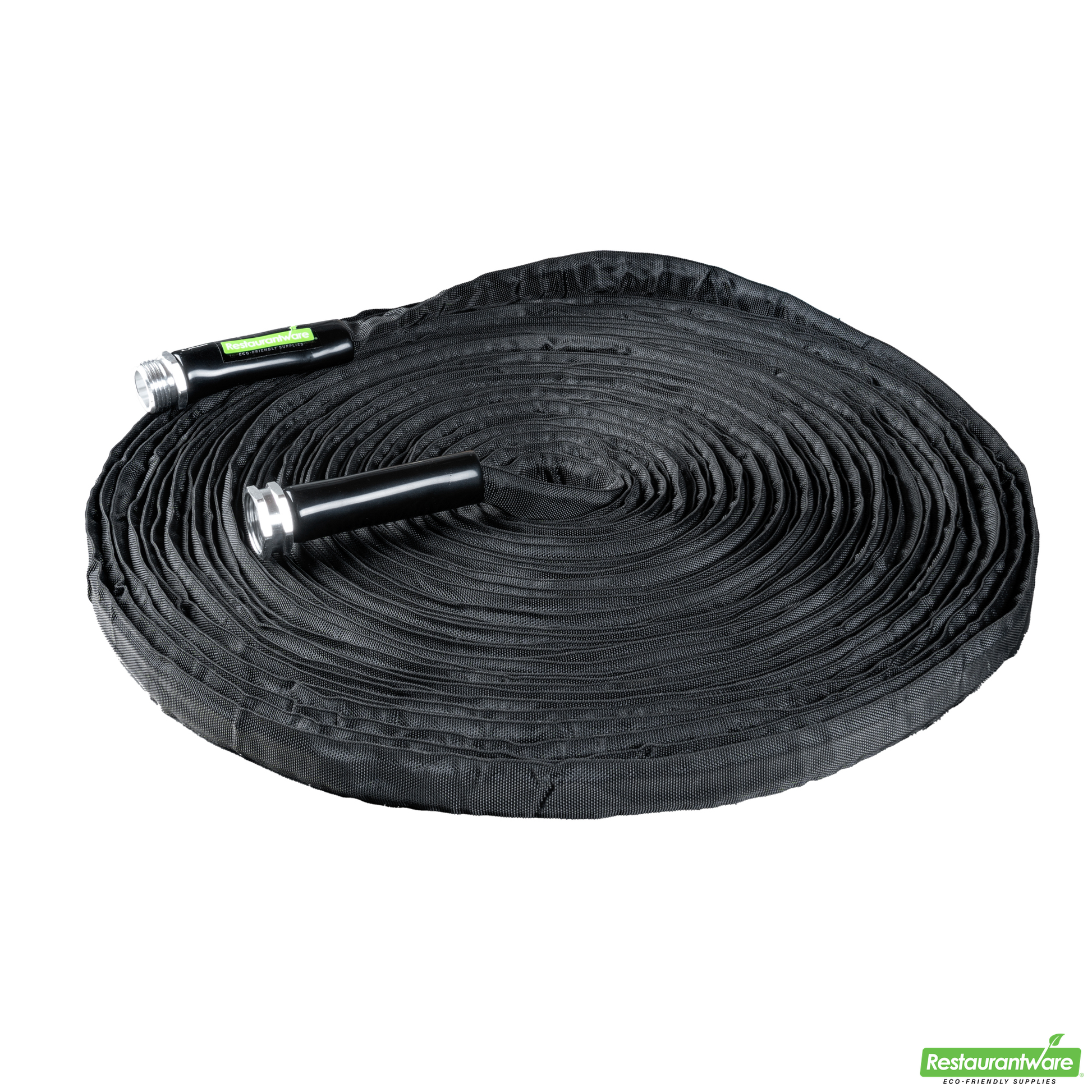 Wholesale Restaurantware Handy Tek Black Fabric Garden Hose - Lightweight, Kink-Free, Flexible - 100' - 1 Count Box- Bulk