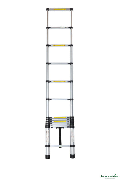 Wholesale Restaurantware Aluminum Telescoping Extension Ladder - 330 Lb Load Capacity - 33.9" X 19.3" X 3.2"- Bulk