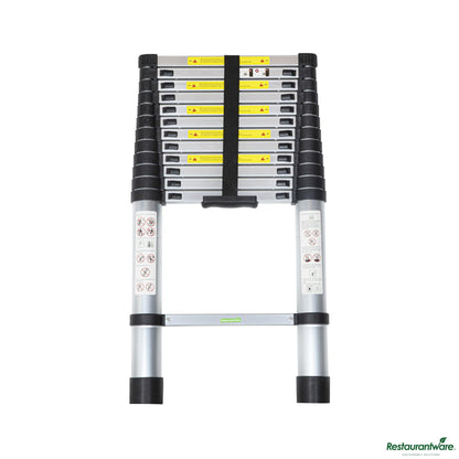 Wholesale Restaurantware Aluminum Telescoping Extension Ladder - 330 Lb Load Capacity - 33.9" X 19.3" X 3.2"- Bulk