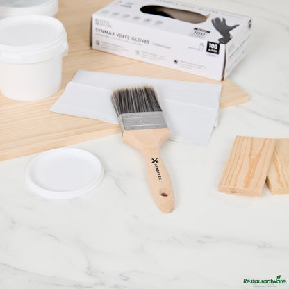 Wholesale Restaurantware Synthetic Polyester Paint Brush - Flat, Beaver Tail - 10" X 2.5" X 0.6"- Bulk