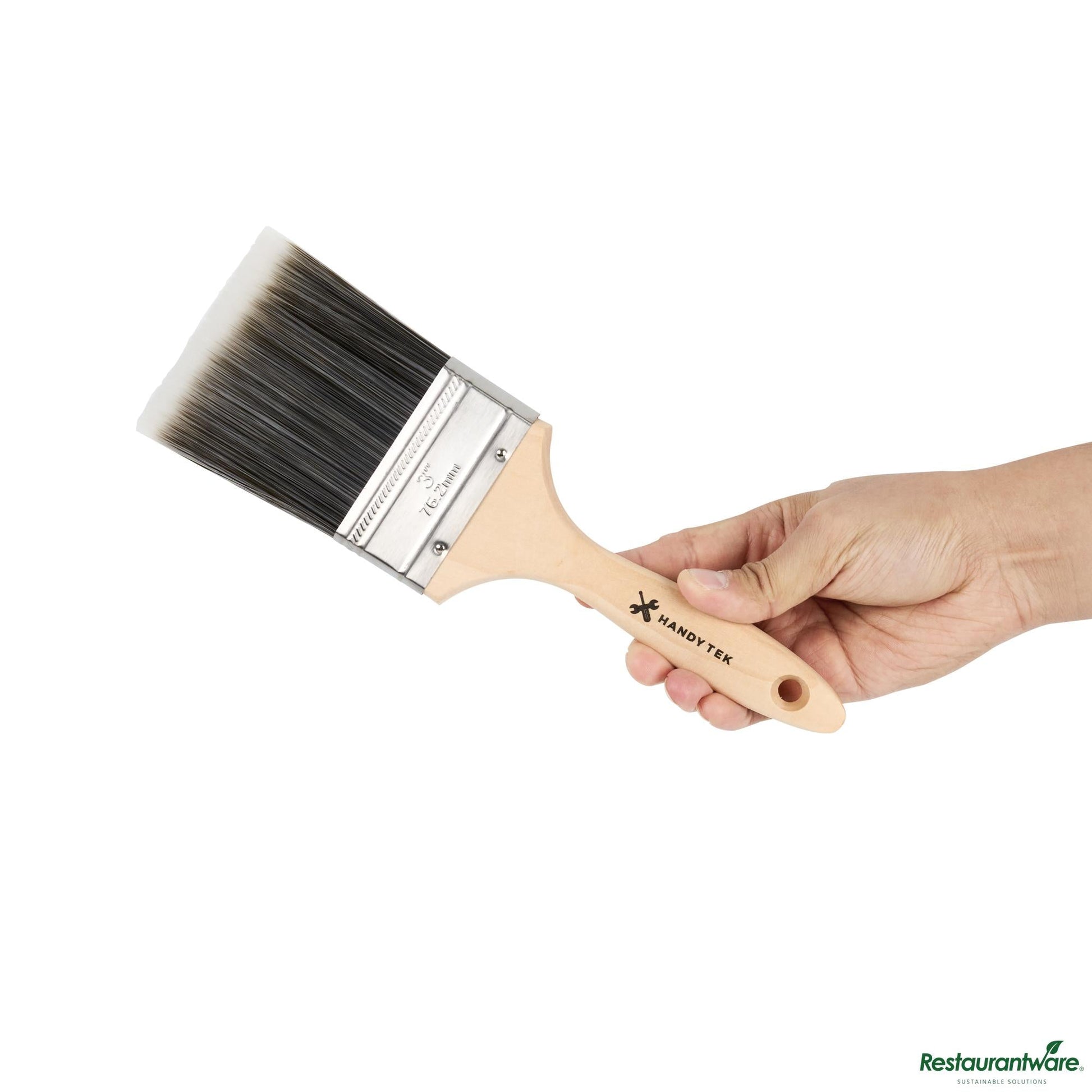 Wholesale Restaurantware Synthetic Polyester Paint Brush - Flat, Beaver Tail - 10.4" X 3" X 0.7"- Bulk
