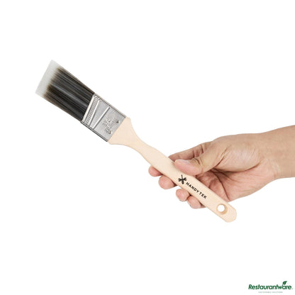 Wholesale Restaurantware Synthetic Polyester Paint Brush - Angled, Long Handle - 11" X 1.5" X 0.6"- Bulk