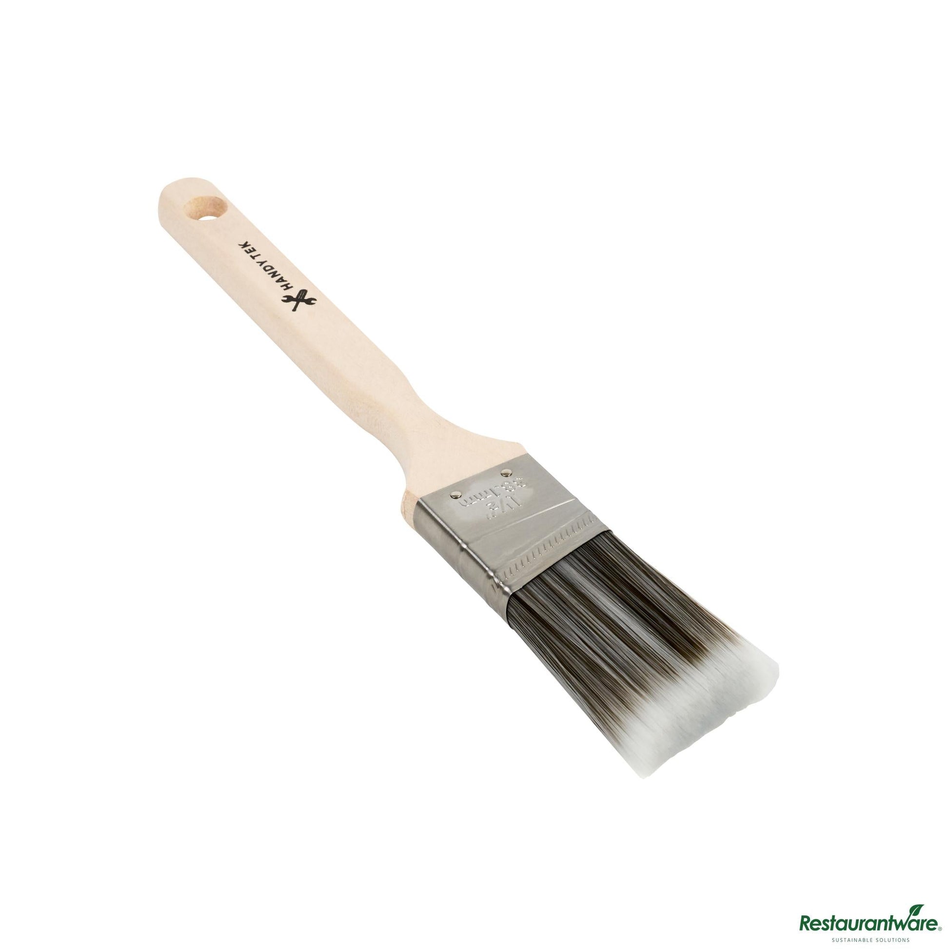 Wholesale Restaurantware Synthetic Polyester Paint Brush - Angled, Long Handle - 11" X 1.5" X 0.6"- Bulk
