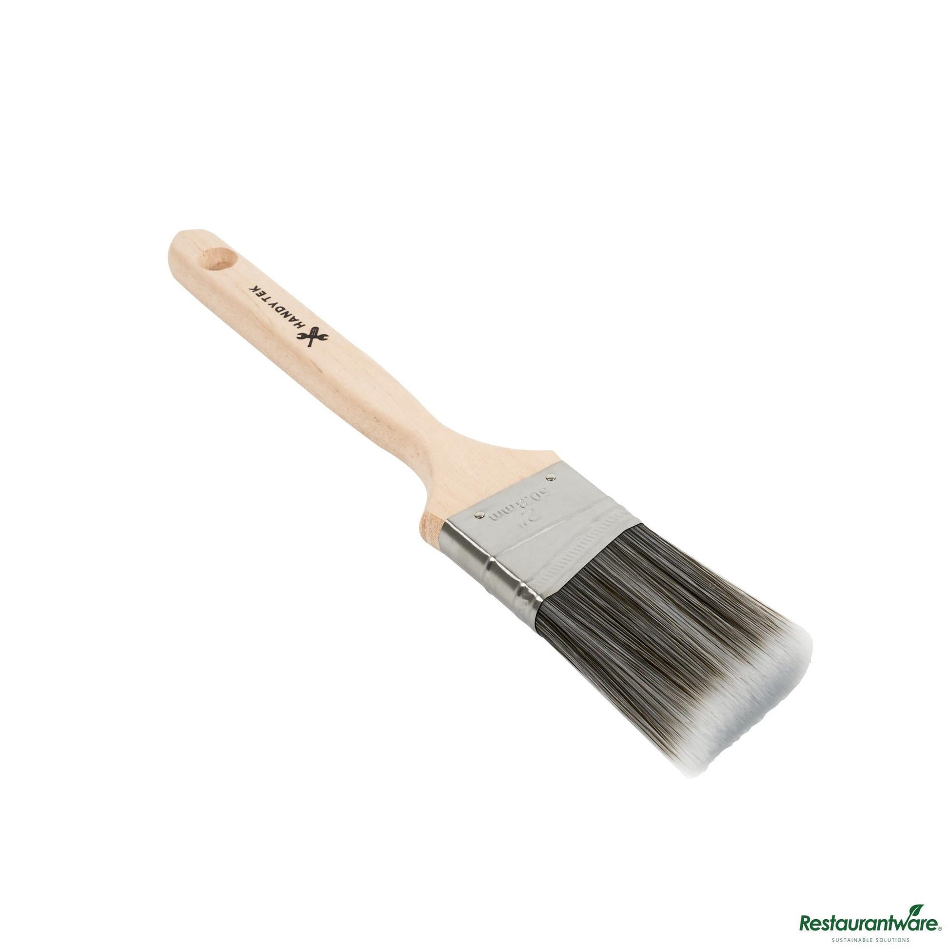 Wholesale Restaurantware Synthetic Polyester Paint Brush - Angled, Long Handle - 11.6" X 2" X 0.6"- Bulk
