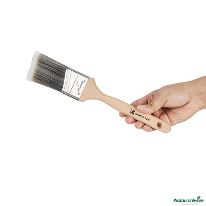 Wholesale Restaurantware Synthetic Polyester Paint Brush - Angled, Long Handle - 11.6" X 2" X 0.6"- Bulk