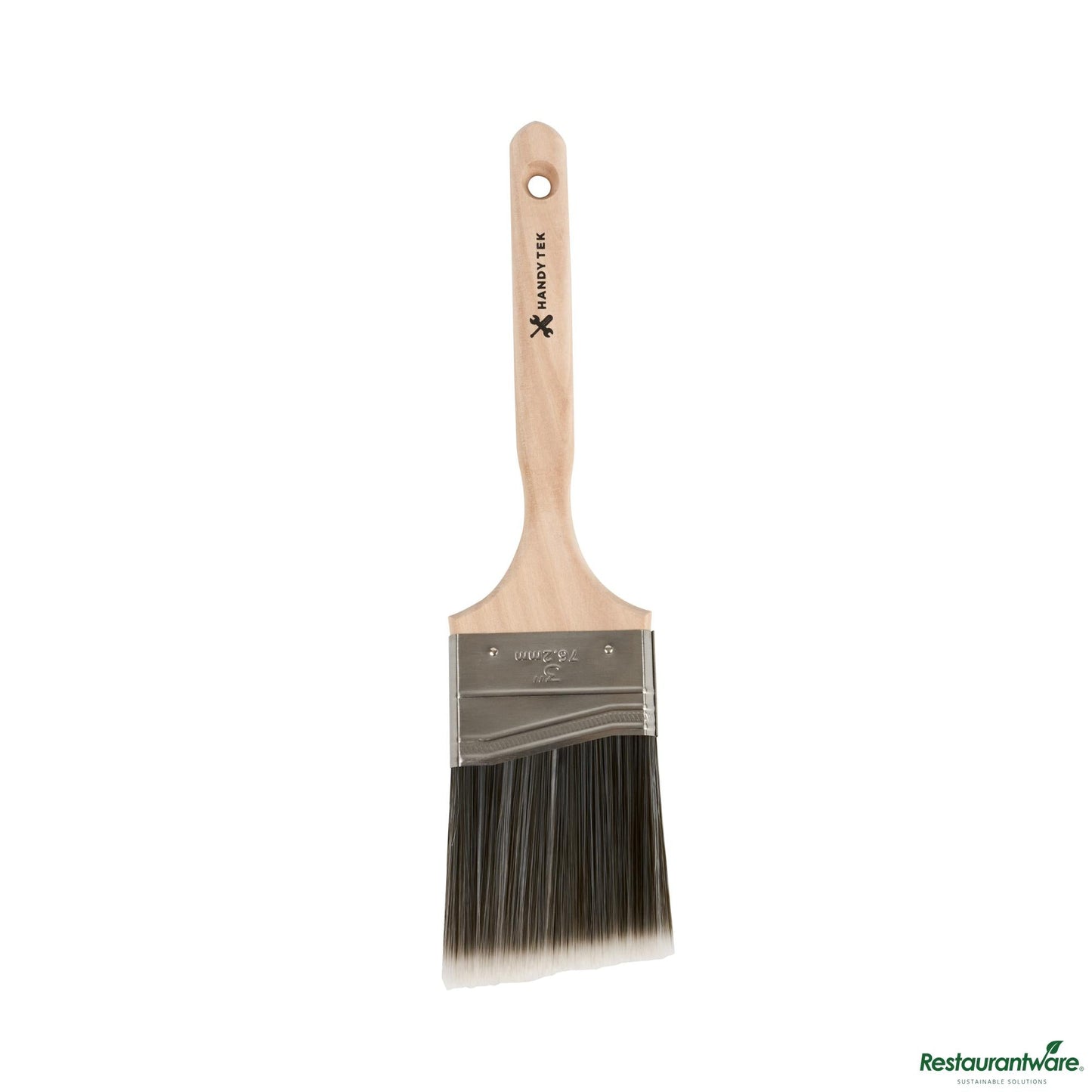 Wholesale Restaurantware Synthetic Polyester Paint Brush - Angled, Long Handle - 12.6" X 3" X 0.7"- Bulk