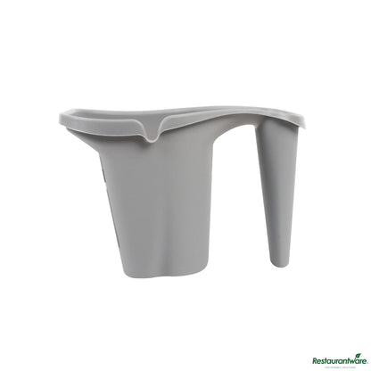 Wholesale Restaurantware 28 Oz Gray Plastic Paint Cup - with Brush Holder - 7.4" X 5.6" X 5"- Bulk