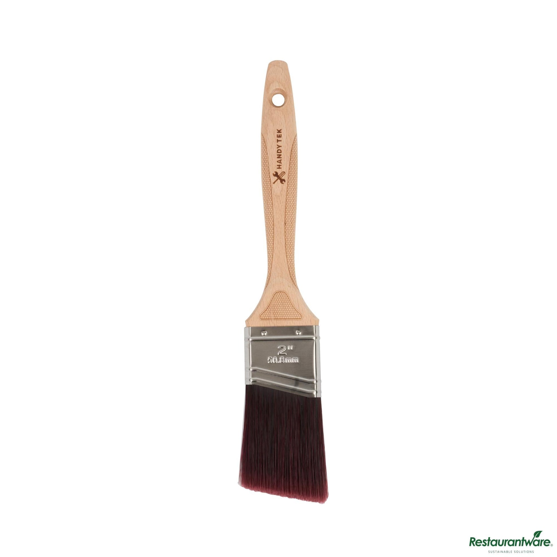Wholesale Restaurantware Polyester Paint Brush - Angled, Soft Tip, Textured Handle - 12" X 2" X 0.7"- Bulk